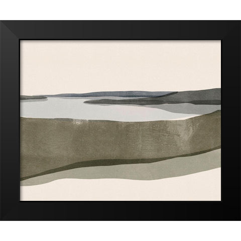 Landscape No. 6 Black Modern Wood Framed Art Print by Beeh, Katie