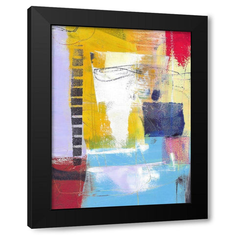 Golden Feature Black Modern Wood Framed Art Print by Beer, Pamela K.