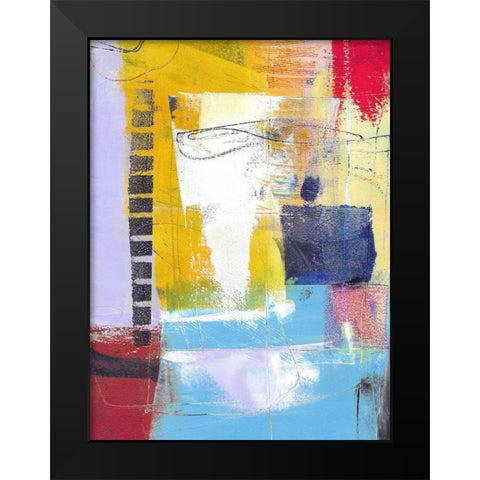 Golden Feature Black Modern Wood Framed Art Print by Beer, Pamela K.
