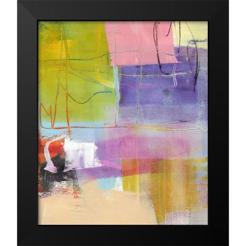 Green Feature Black Modern Wood Framed Art Print by Beer, Pamela K.