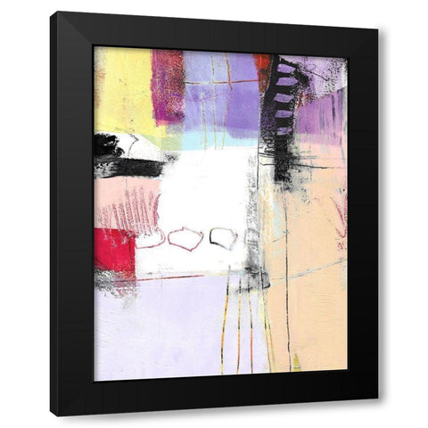 Lavender Feature Black Modern Wood Framed Art Print by Beer, Pamela K.