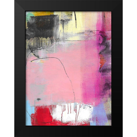 Pink Feature Black Modern Wood Framed Art Print by Beer, Pamela K.