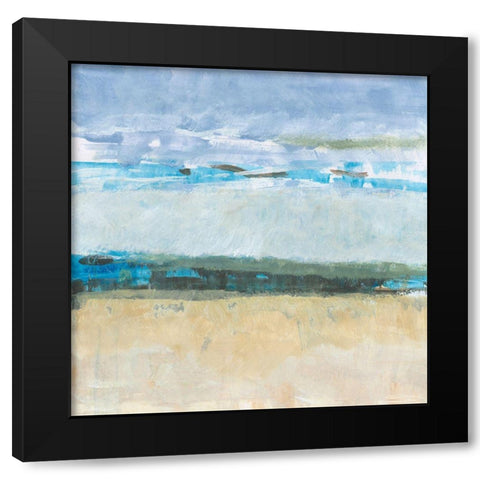 Detour 1 Black Modern Wood Framed Art Print with Double Matting by Baker, Bronwyn