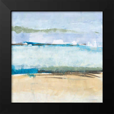 Detour 2 Black Modern Wood Framed Art Print by Baker, Bronwyn