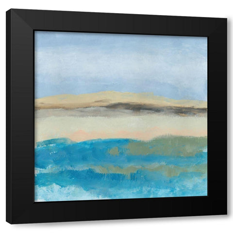 Detour 3 Black Modern Wood Framed Art Print by Baker, Bronwyn
