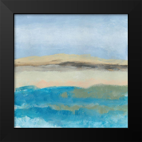 Detour 3 Black Modern Wood Framed Art Print by Baker, Bronwyn