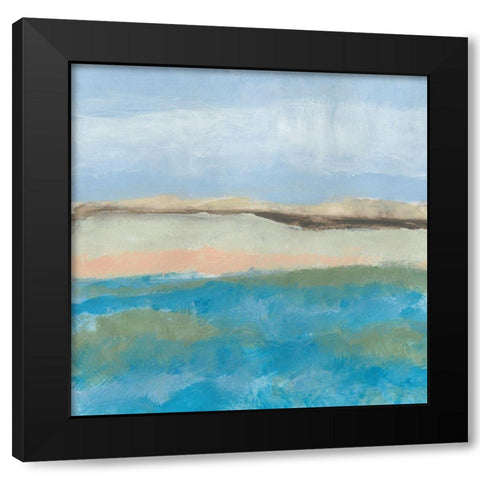 Detour 4 Black Modern Wood Framed Art Print with Double Matting by Baker, Bronwyn