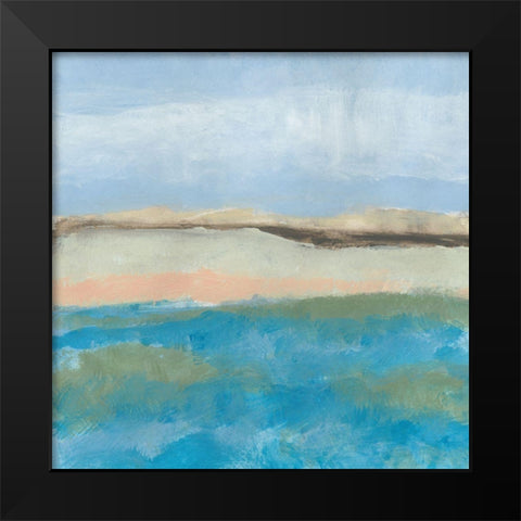 Detour 4 Black Modern Wood Framed Art Print by Baker, Bronwyn