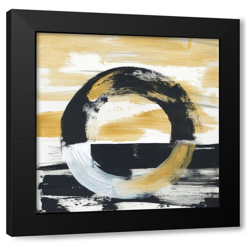 Preponderance 1 Black Modern Wood Framed Art Print with Double Matting by Baker, Bronwyn