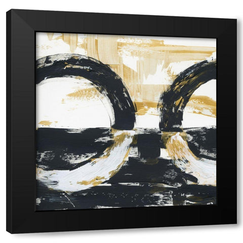 Preponderance 2 Black Modern Wood Framed Art Print with Double Matting by Baker, Bronwyn