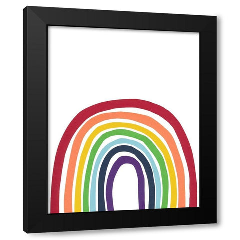 Inclusion Black Modern Wood Framed Art Print with Double Matting by Baker, Bronwyn