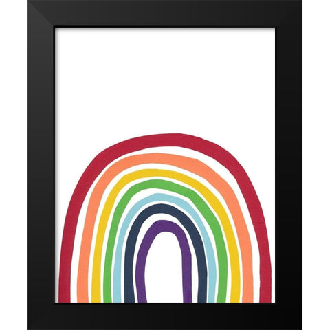 Inclusion Black Modern Wood Framed Art Print by Baker, Bronwyn