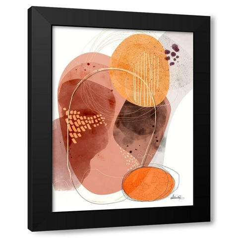 Chasing Shadows Black Modern Wood Framed Art Print by Banerjee, Ishita