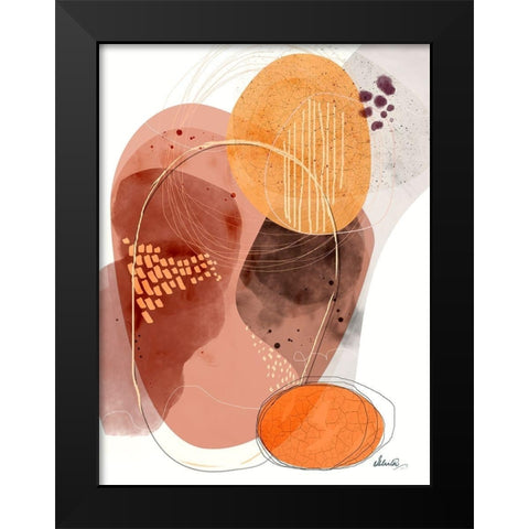 Chasing Shadows Black Modern Wood Framed Art Print by Banerjee, Ishita