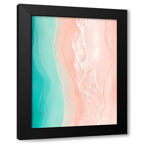 Ethereal Shore Black Modern Wood Framed Art Print with Double Matting by Banerjee, Ishita