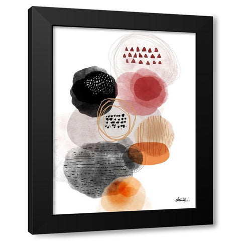 Forest Sunset Black Modern Wood Framed Art Print by Banerjee, Ishita