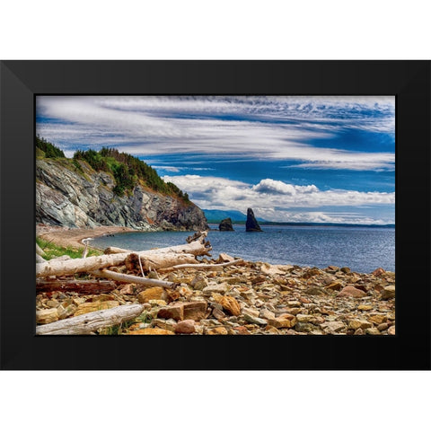 End of The Trail Black Modern Wood Framed Art Print by Burdick, Chuck
