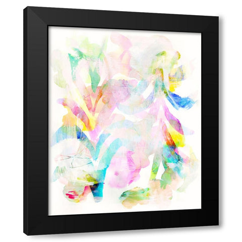 Flower and Rainbow Black Modern Wood Framed Art Print with Double Matting by Bainbridge, Hope
