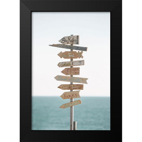 Corolla Black Modern Wood Framed Art Print by Broadway, Krista
