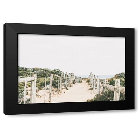 Lessie Black Modern Wood Framed Art Print with Double Matting by Broadway, Krista