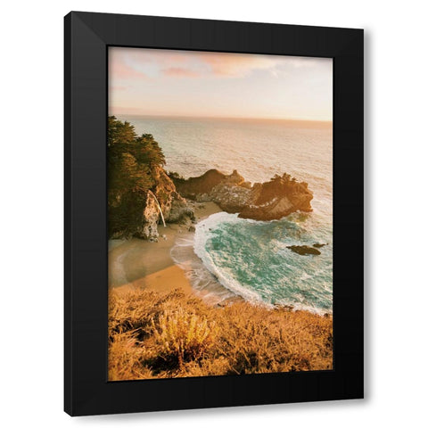 Malibu Black Modern Wood Framed Art Print with Double Matting by Broadway, Krista