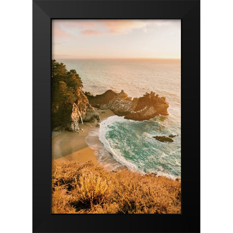 Malibu Black Modern Wood Framed Art Print by Broadway, Krista