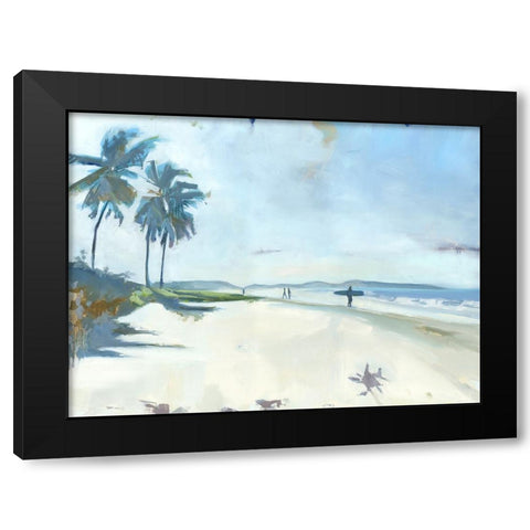 Playa Garza Black Modern Wood Framed Art Print with Double Matting by Broaderick, Kathleen