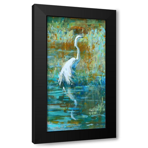 Ombre Black Modern Wood Framed Art Print by Broaderick, Kathleen
