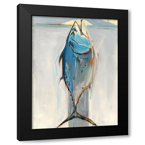 Bonita Black Modern Wood Framed Art Print with Double Matting by Broaderick, Kathleen