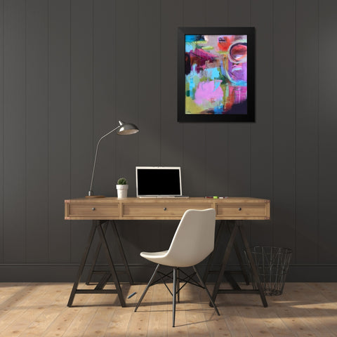 Sunrise Dreams Black Modern Wood Framed Art Print by Blackerby, Linda S.