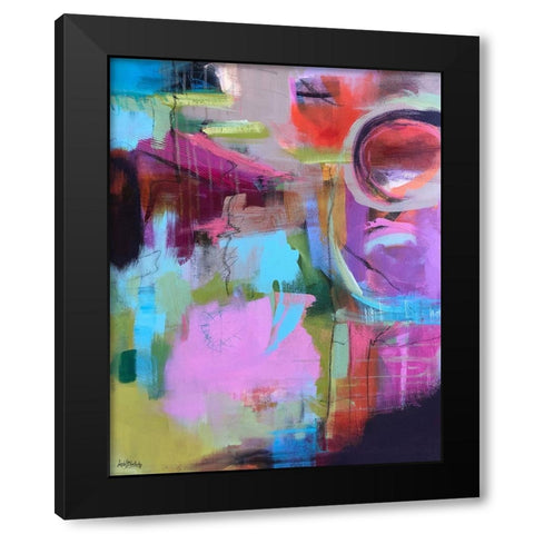 Sunrise Dreams Black Modern Wood Framed Art Print by Blackerby, Linda S.