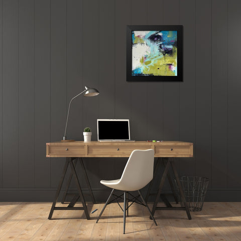Moonrise Black Modern Wood Framed Art Print by Blackerby, Linda S.