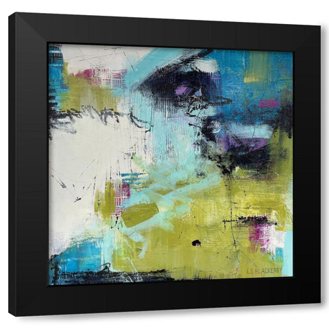 Moonrise Black Modern Wood Framed Art Print by Blackerby, Linda S.