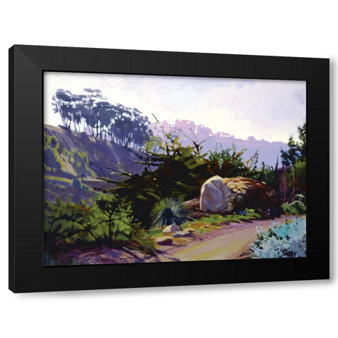 End of Summer, Looking East Black Modern Wood Framed Art Print by Burtt, Marcia