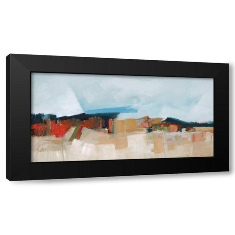Abstract Landscape Black Modern Wood Framed Art Print with Double Matting by Crosby, William M.