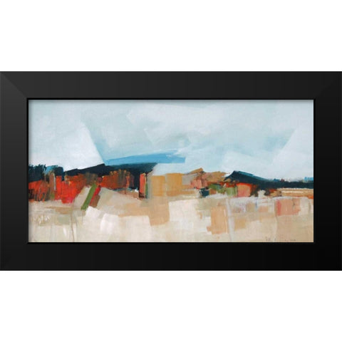 Abstract Landscape Black Modern Wood Framed Art Print by Crosby, William M.