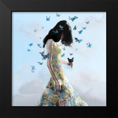 Donâ€™t Forget Me Black Modern Wood Framed Art Print by Cuseo, Christopher