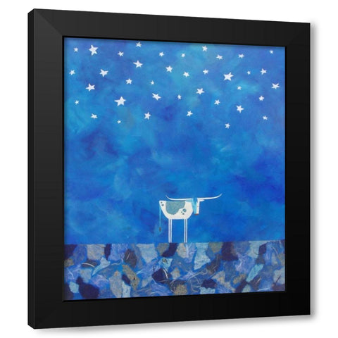 Stars at Night Black Modern Wood Framed Art Print by Craig, Casey