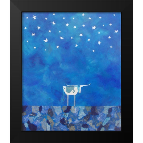 Stars at Night Black Modern Wood Framed Art Print by Craig, Casey