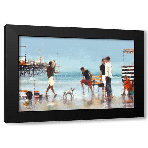 Theatre of the Tides Black Modern Wood Framed Art Print by Christie, Lorraine