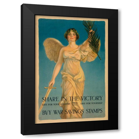 Share in the Victory Black Modern Wood Framed Art Print with Double Matting by Coffin, Haskell