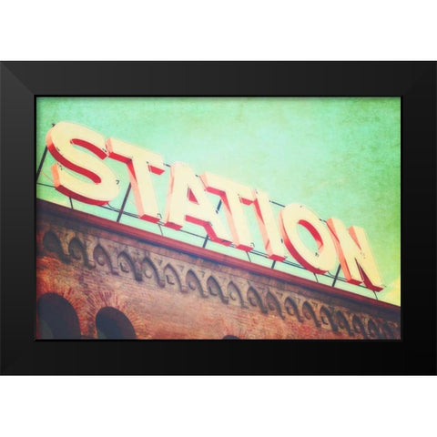 All Aboard Black Modern Wood Framed Art Print by Coomes, Sylvia