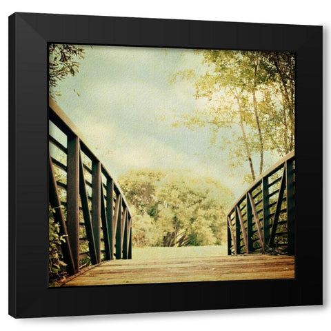 Bridge to Paradise Black Modern Wood Framed Art Print by Coomes, Sylvia