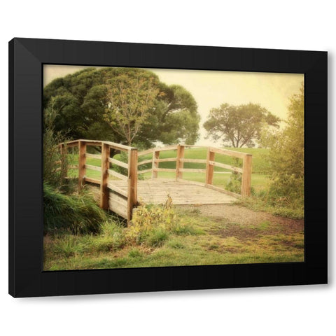 Sunday Stroll Black Modern Wood Framed Art Print with Double Matting by Coomes, Sylvia