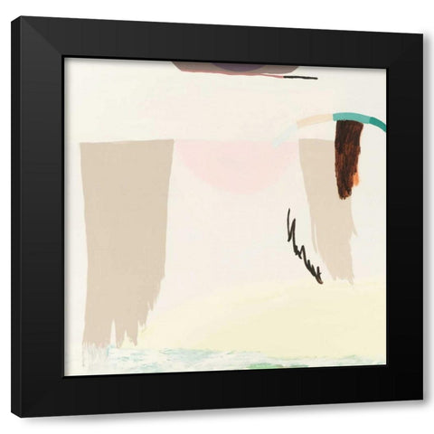 Light and the Desert Black Modern Wood Framed Art Print by Cohen, Aliza