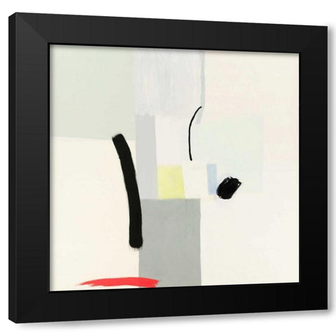 Interruptions Black Modern Wood Framed Art Print by Cohen, Aliza
