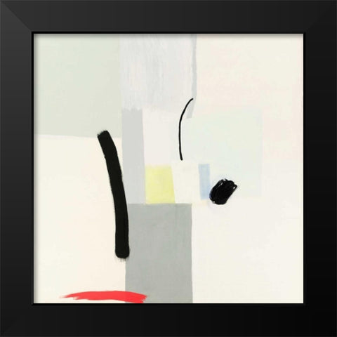 Interruptions Black Modern Wood Framed Art Print by Cohen, Aliza