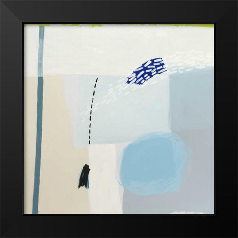 Blues Black Modern Wood Framed Art Print by Cohen, Aliza