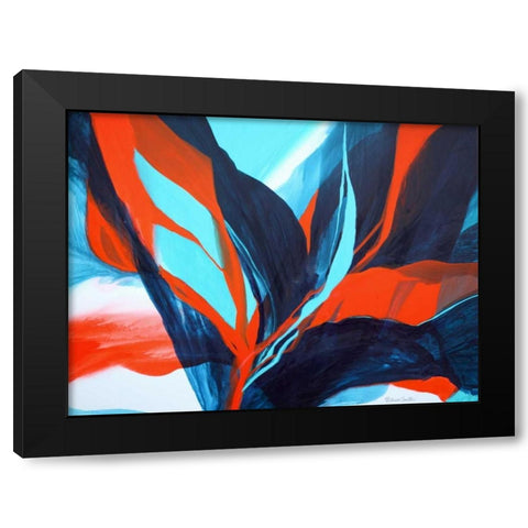 Bird of Paradise Black Modern Wood Framed Art Print with Double Matting by Coulter, Patricia