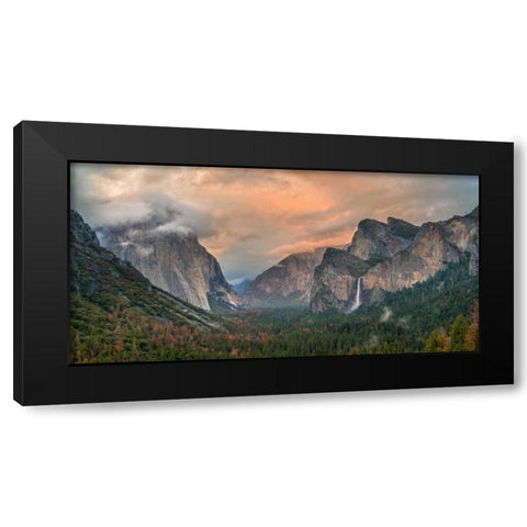 Heaven and Earth Black Modern Wood Framed Art Print with Double Matting by Carmel, Elizabeth